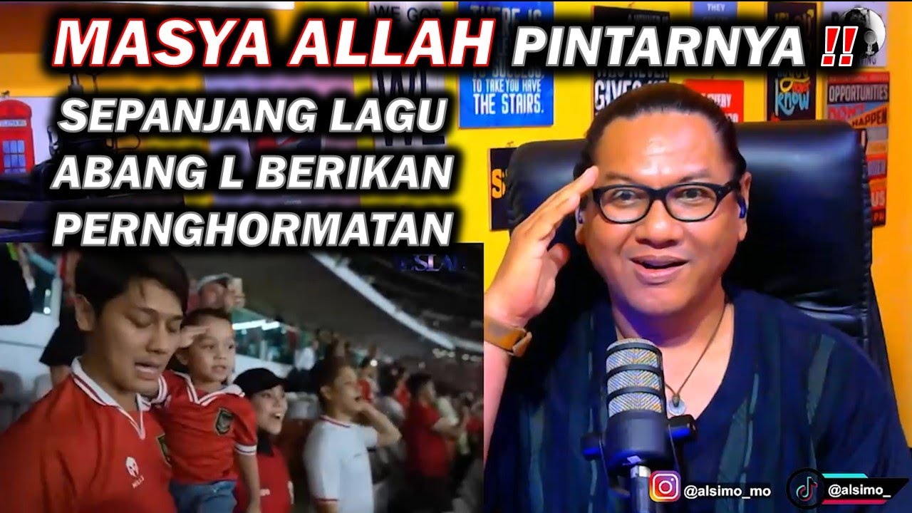 MASYA ALLAH❗❗ ABANG L BERIKAN PENGHORMATAN SEPANJANG LAGU INDONESIA RAYA
