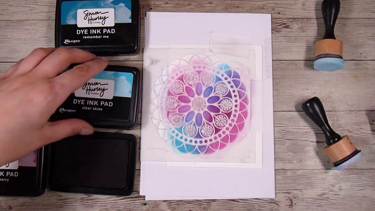 Basic Card Making for Beginners - One Layer Cards - Ink Blending with Simon Hurley Creates