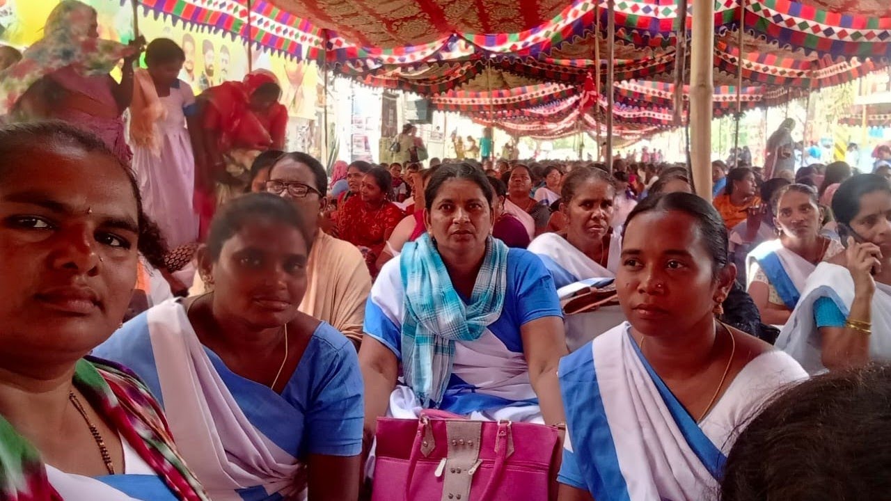 @ఆశా కార్యకర్తల నినాదాలతో దద్ధరిల్లిన విజయవాడ ధర్నా చౌక్ 