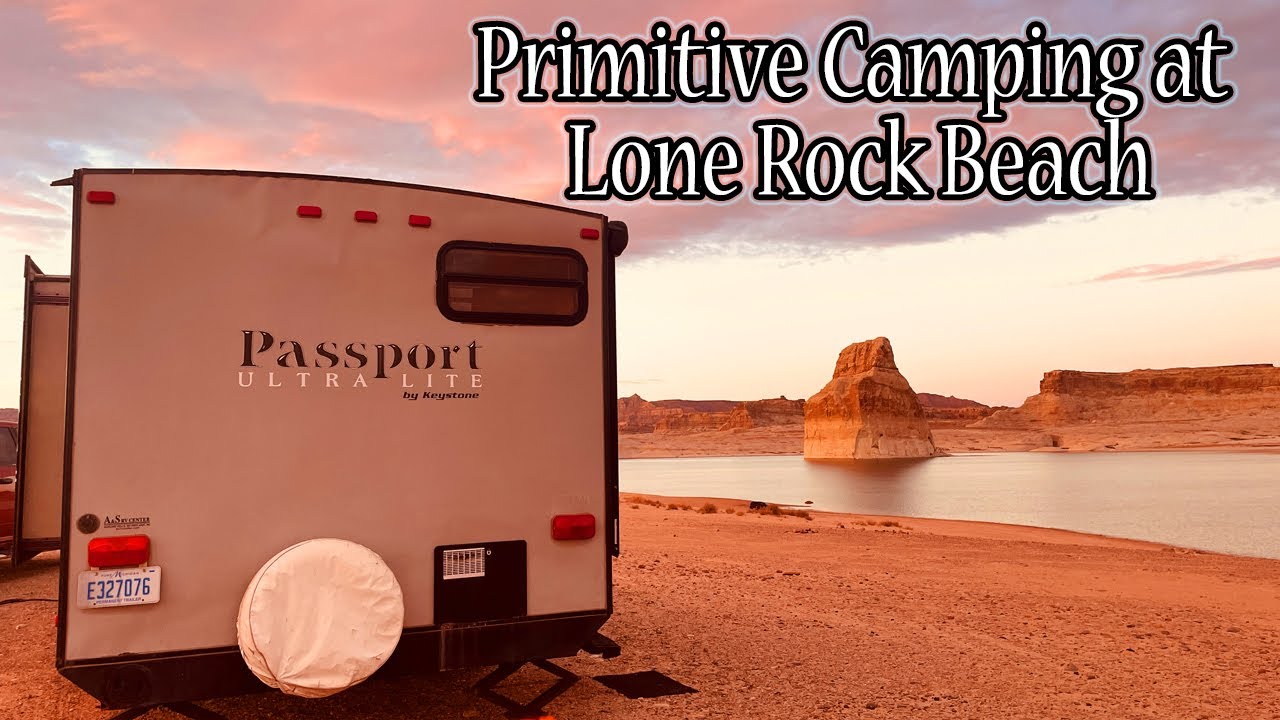 Пляжный кемпинг в Lone Rock, штат Юта!