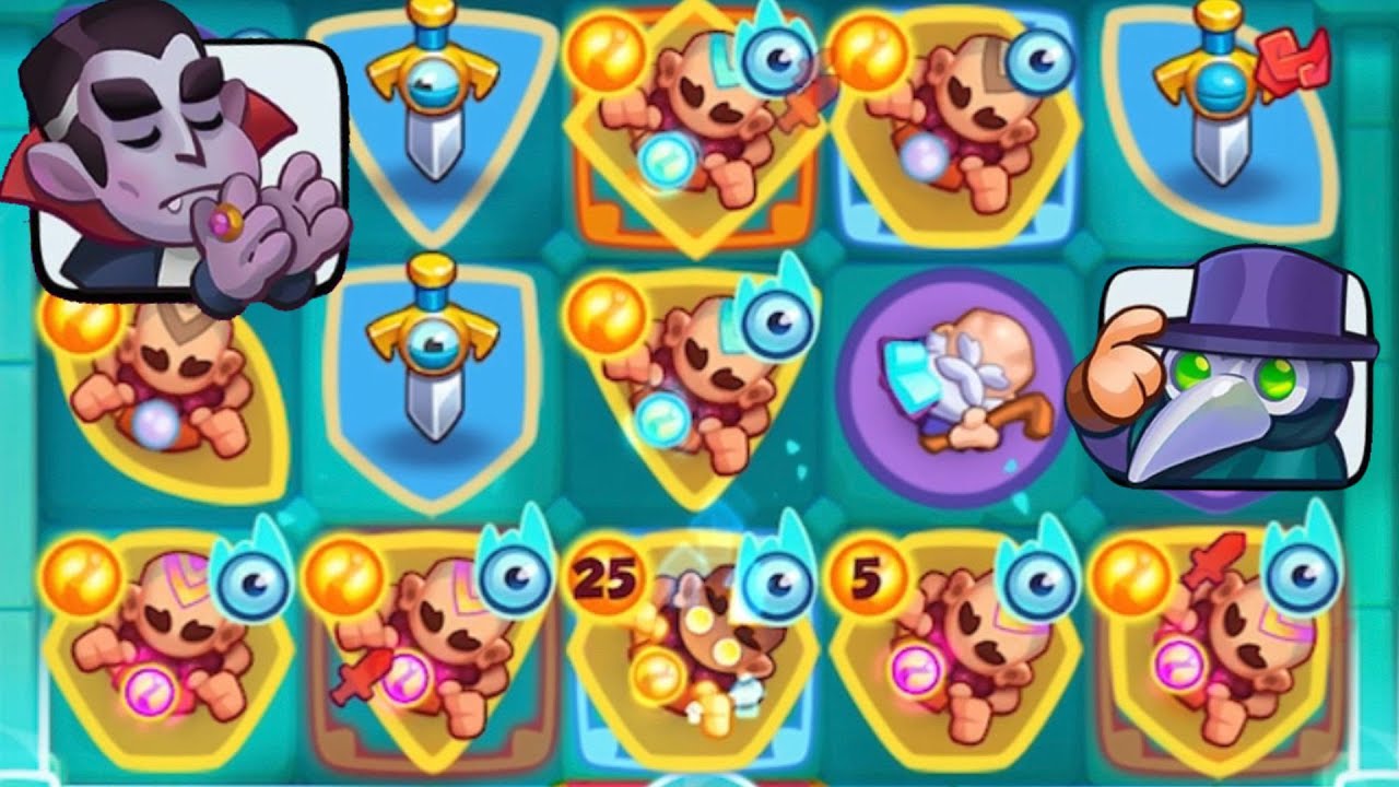 Level 9 Monk! This is one of the best decks for clearing floors 9 in Rush Royale!