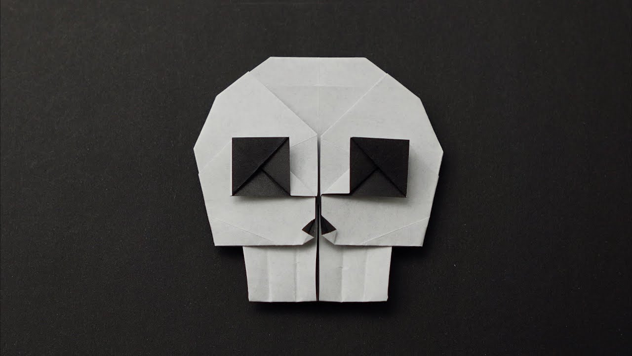 ORIGAMI SKULL EMOJI 💀 (Jo Nakashima)