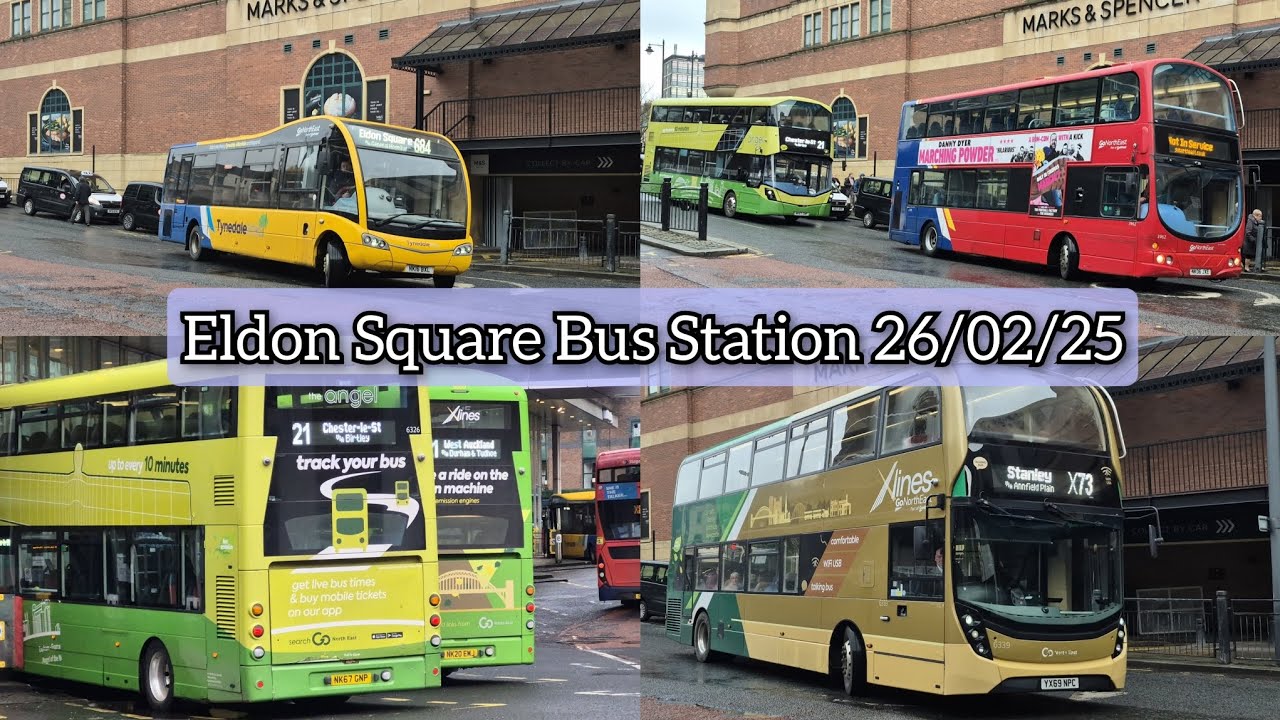 Buses at Eldon Square Bus Station. | 26/02/25.