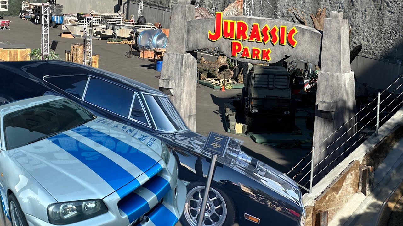 Universal Studios Hollywood Fast and Furious Cars Arrive and Jurassic Park is coming back  
