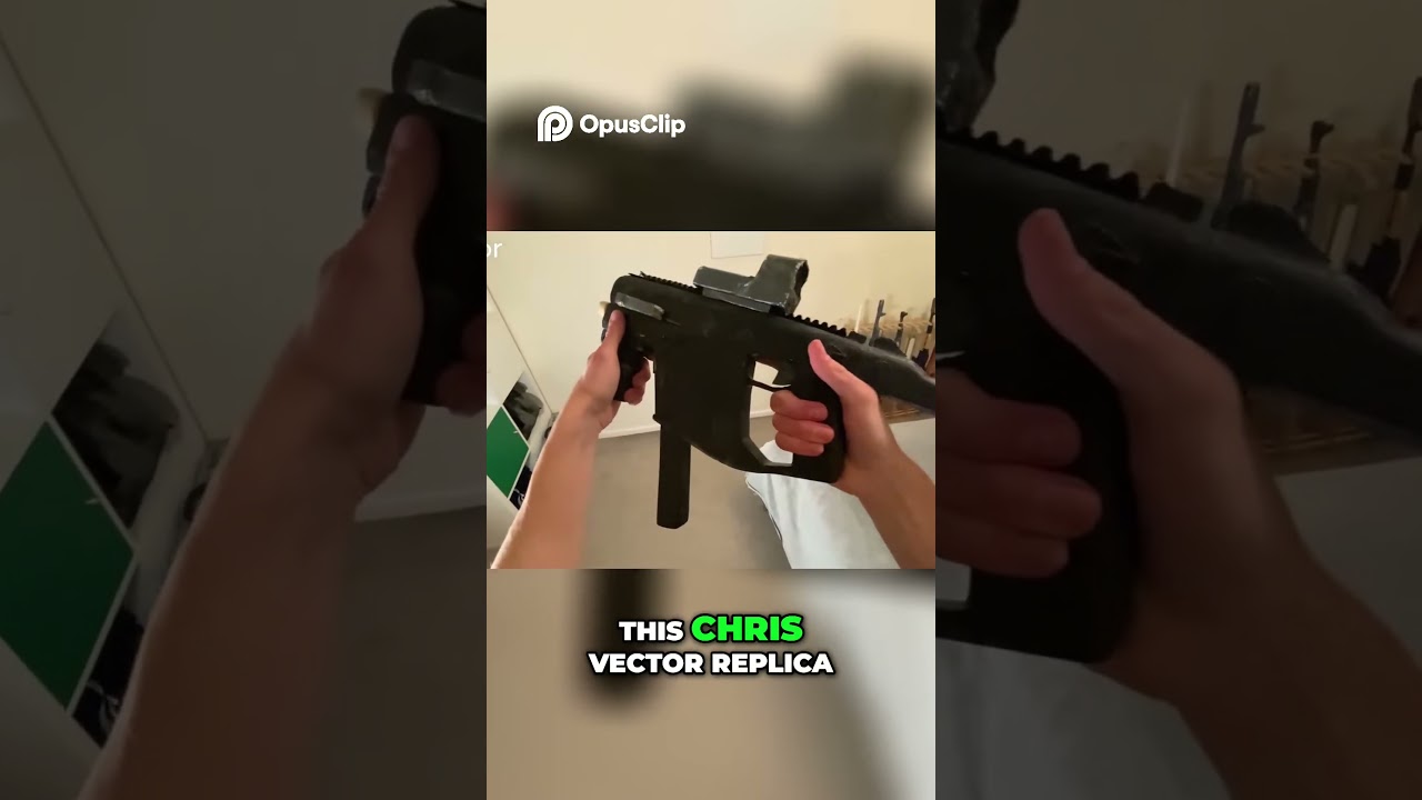 First Ever Wooden Chris Vector Replica with Suppressor #trending #builds #replica #trending