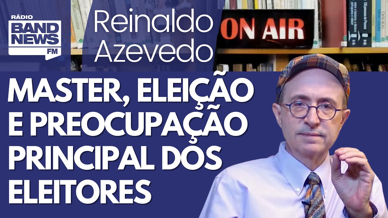 Reinaldo – Edinho: caso Master fortalece Lula. Datafolha: corrupção não é preocupação principal