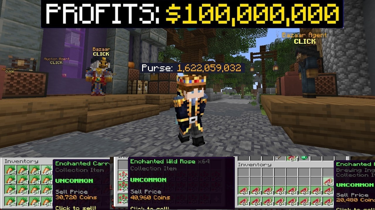 These Craft Flips Can Make 50 MILLION COINS PER HOUR in Hypixel Skyblock!!