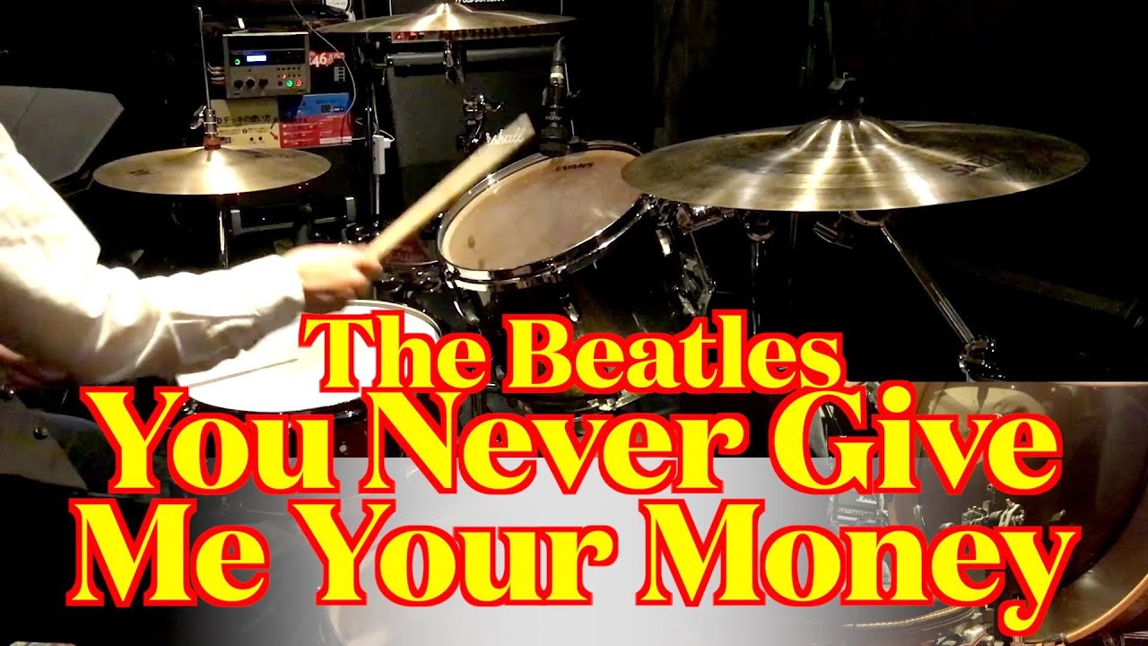The Beatles - You Never Give Me Your Money (Drums cover from fixed angle)