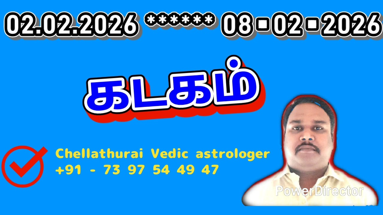 Kadagam rasi - Weekly Palan 02.01.2026 to 08.02.2026 #tamil #astrology #rasi #horoscope  #dance 