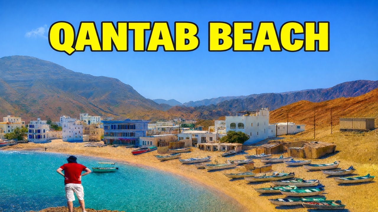 Qantab Beach Oman 🇴🇲 | Hidden Fishing Village, Ridge Views & Stunning Boat Ride