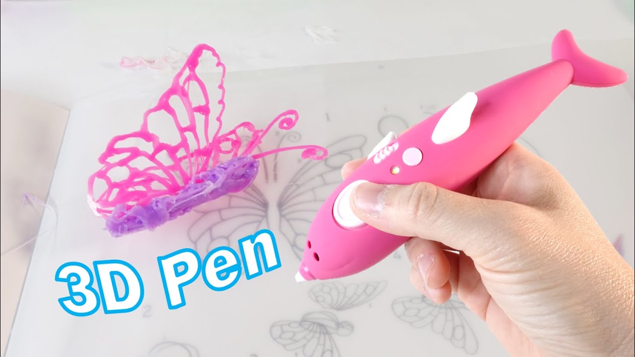 Pink Dolphin Wireless My First 3D Pen for Kids by Oaxis