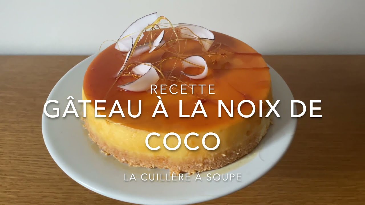 Flan à la noix de coco - sans balance, facile - Pudim de coco, fácil