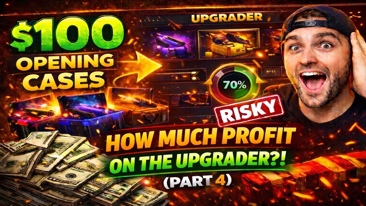 Opening 100 Dollars Worth of Cases To See How Much Profit We Can Get On The Upgrader!!! (Part 4)