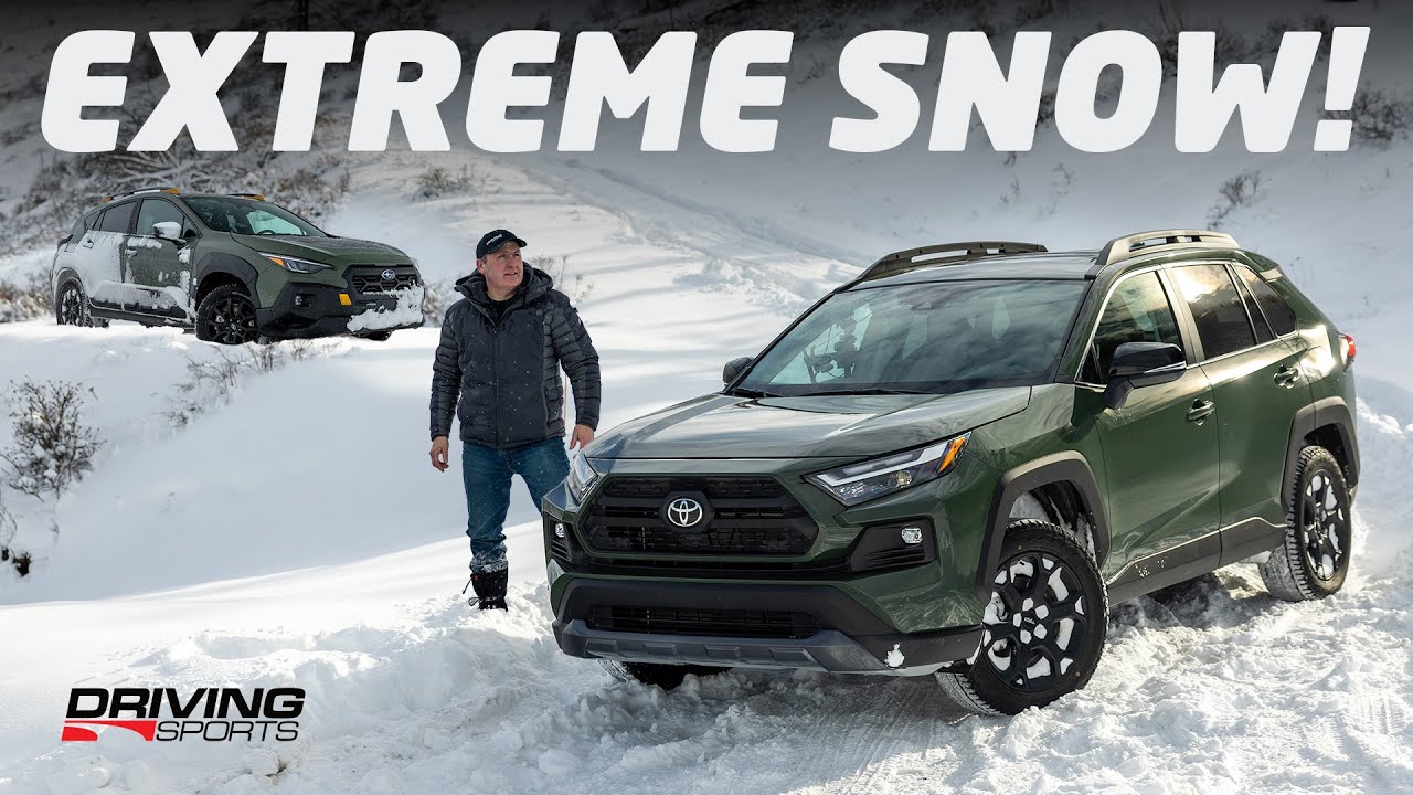 Снежные испытания: Subaru Crosstrek Wilderness 2024 против Toyota RAV4 TRD Off-Road при температу...