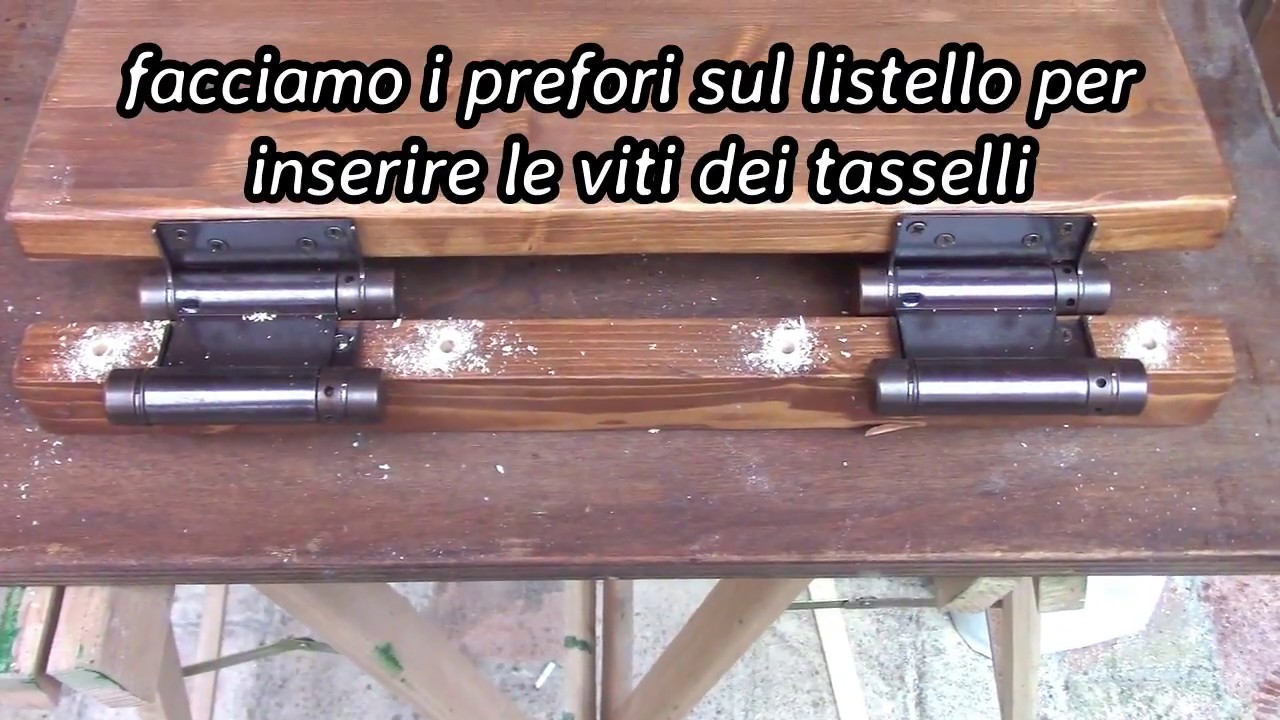 Cerniera doppia azione a molla tipo saloon, come funziona e come si monta su uno sportello.