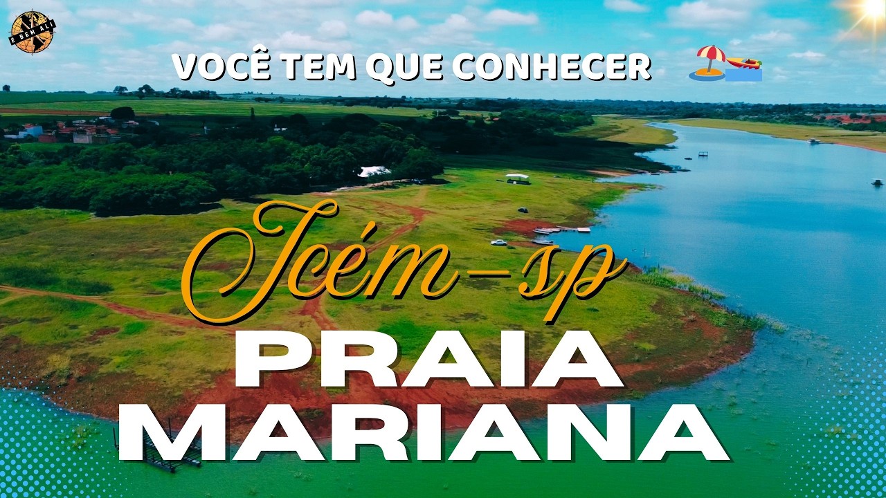 Encontramos uma Praia escondida às margens do Rio Grande 😍 (Icém-SP) - PRAIA MARIANA