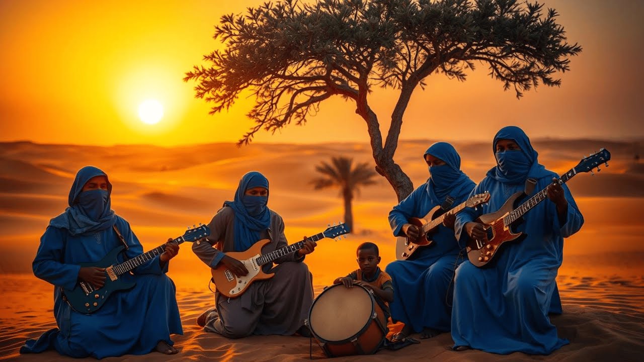 Tinariwen Tuareg Blues | Sahara African Meditation Music with Relaxing Nature Sounds