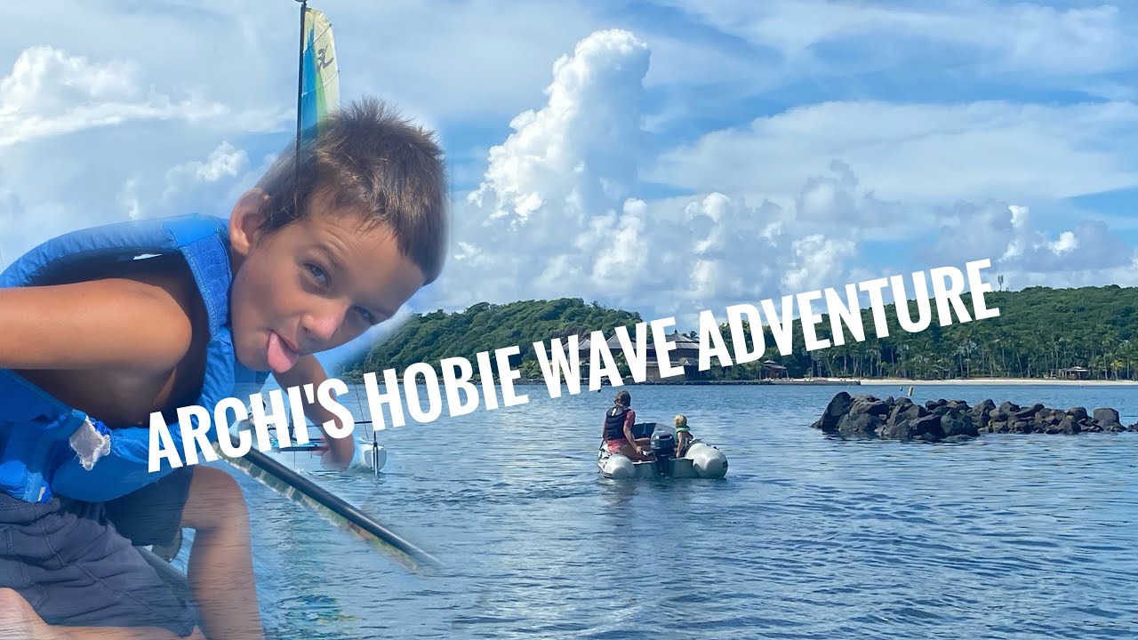 Archi's Hobie Wave Adventure at La Phare Bleu, Grenada!⛵