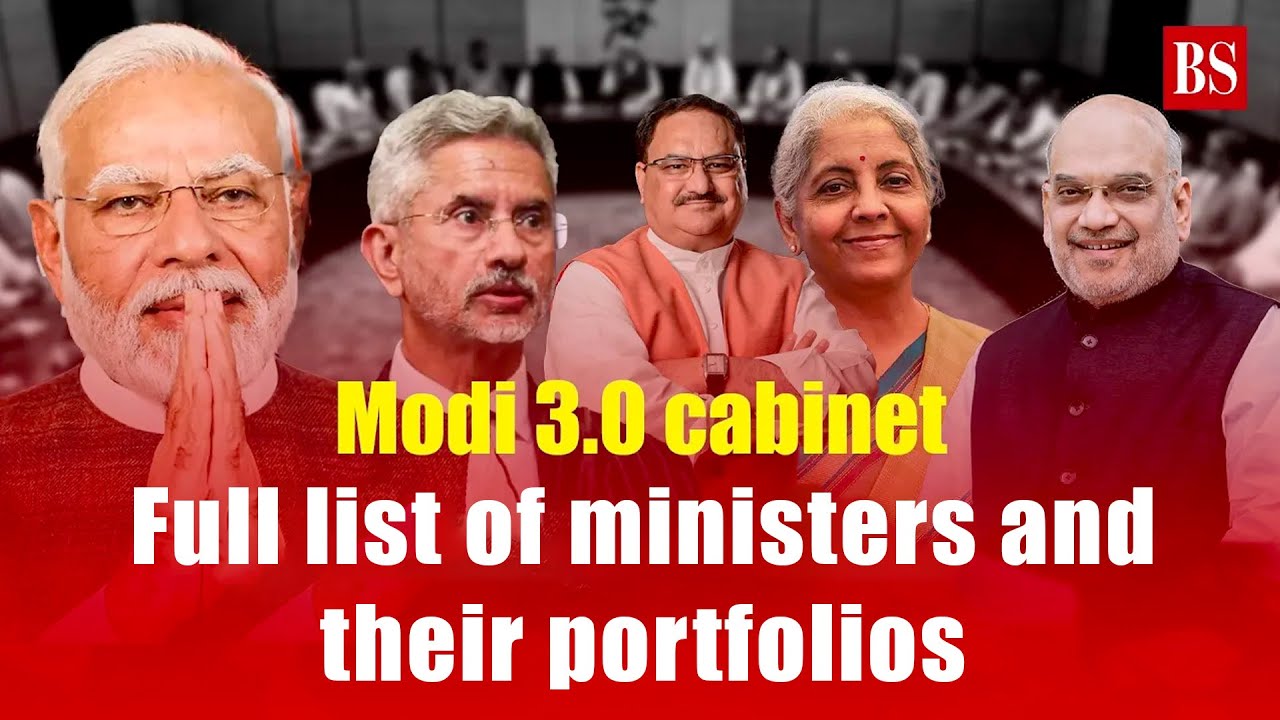 Modi 3.0 cabinet | Full list of ministers and their portfolios | Cabinet allocation | Modi govt