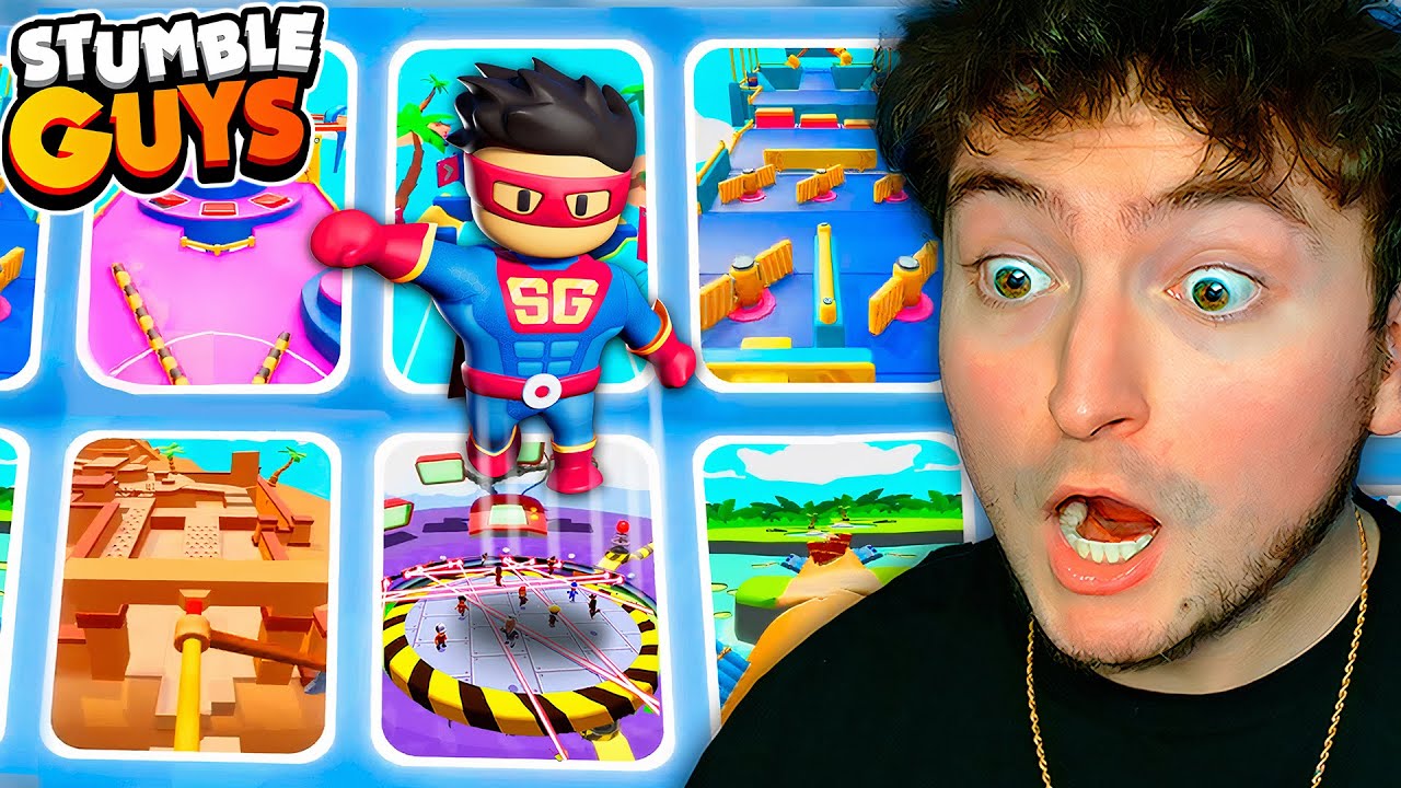 ЭМОЦИЯ &laquo;ЛЕТАНИЕ&raquo; НА КАЖДОЙ КАРТЕ В STUMBLE GUYS!
