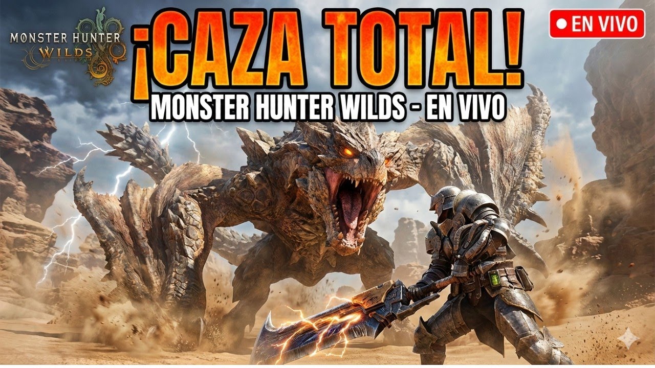 ¡CAZA TOTAL! ⚡ Derrotando a las Bestias de Monster Hunter Wilds [En Vivo]