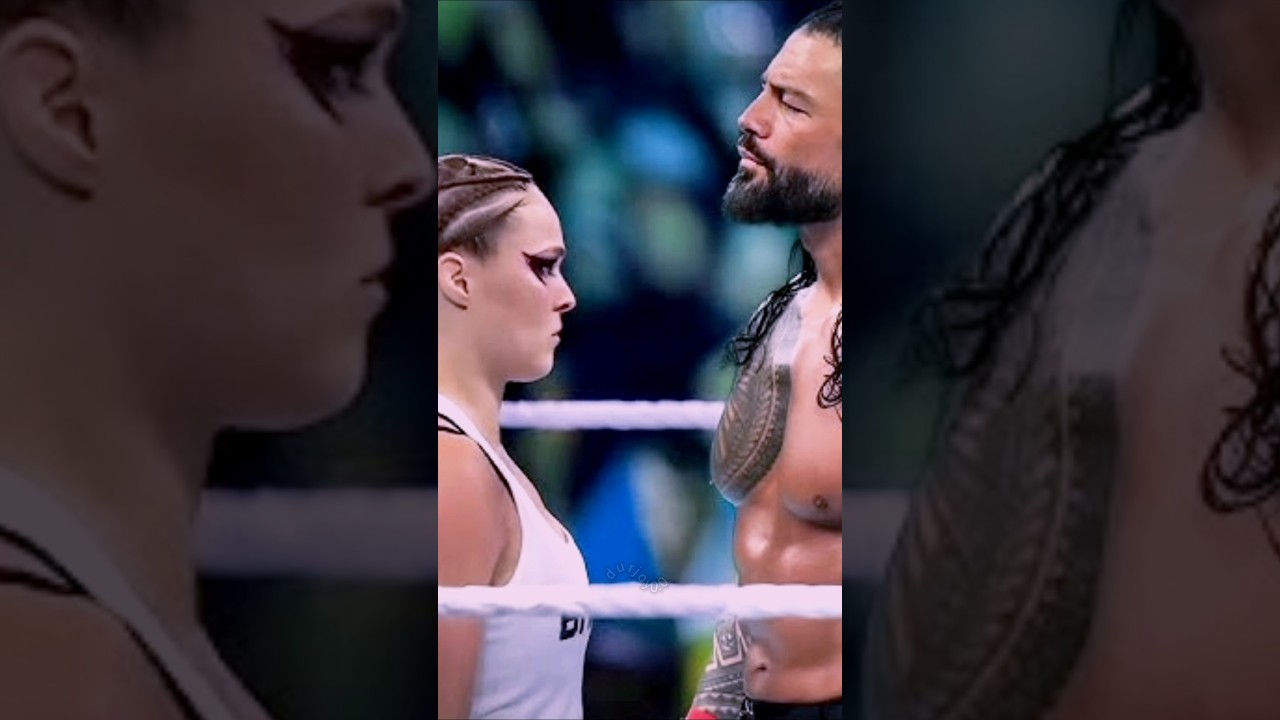 Romantic seen Roman Reigns love status❤💘💘with Ronda Rousey #lovestatus#romanreinge#ronda #love#wwe