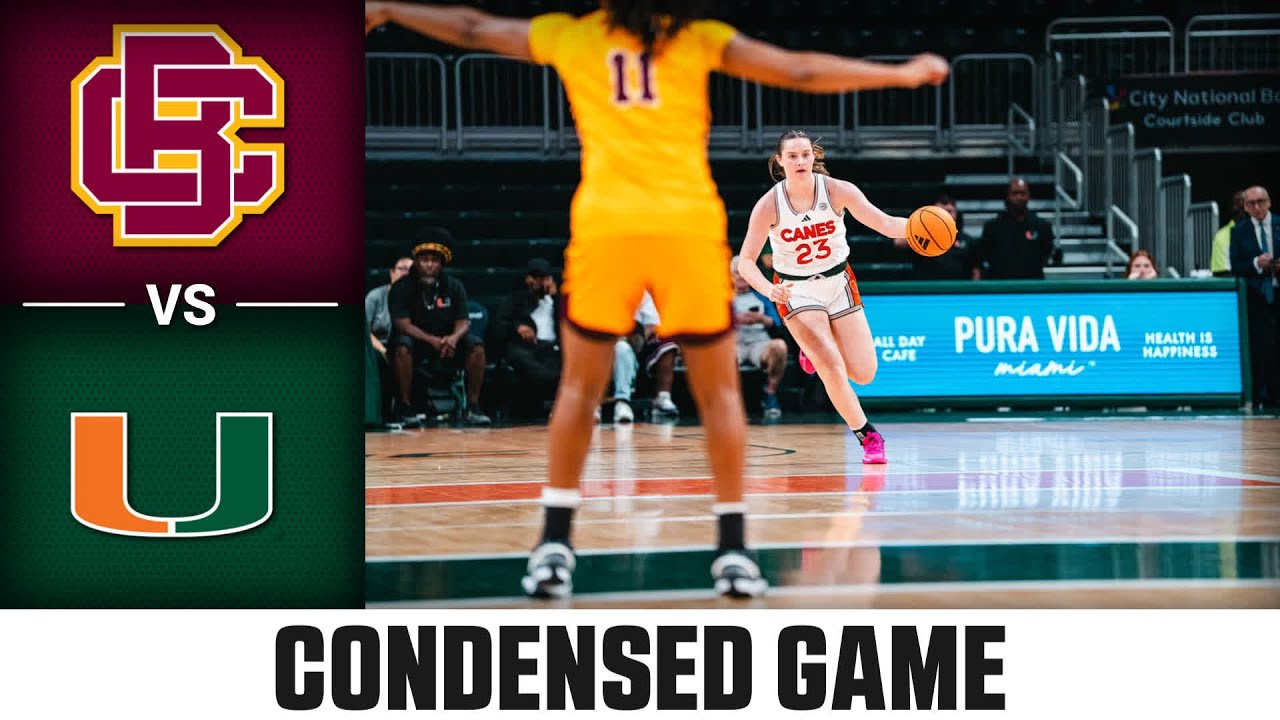 Miami vs. Bethune-Cookman Condensed Game | 2025-26 ACC Women’s Basketball