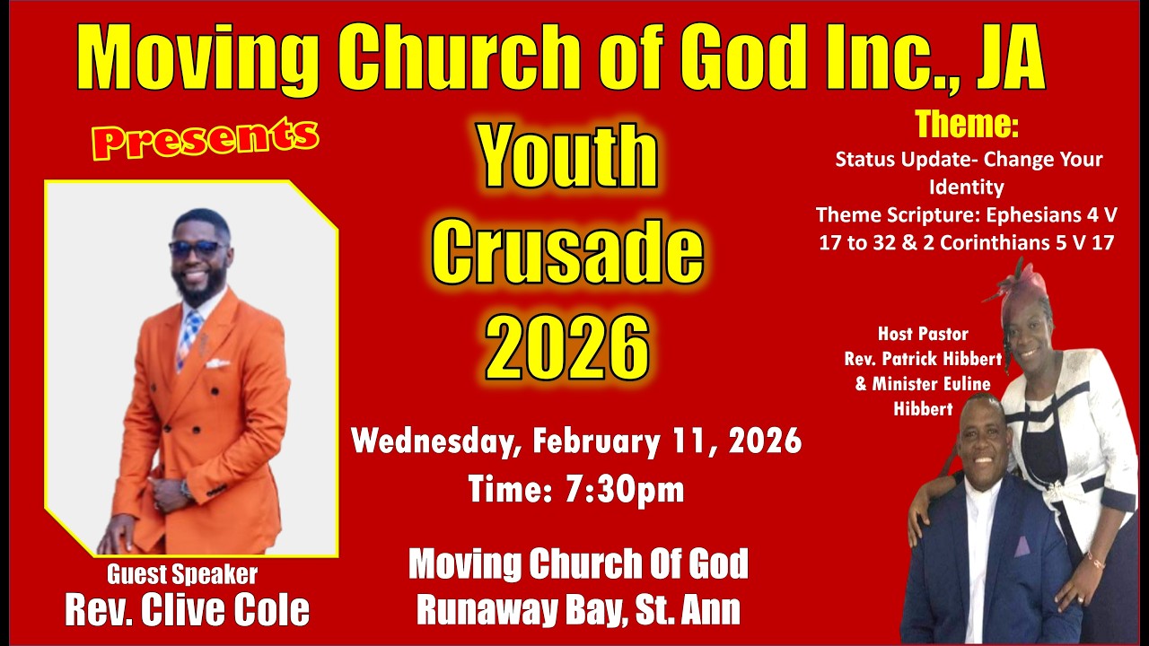 YOUTH CRUSADE 26 WEDNESDAY (NIGHT SERVICE)- GUEST SPEAKER: REV. CLIVE COLE