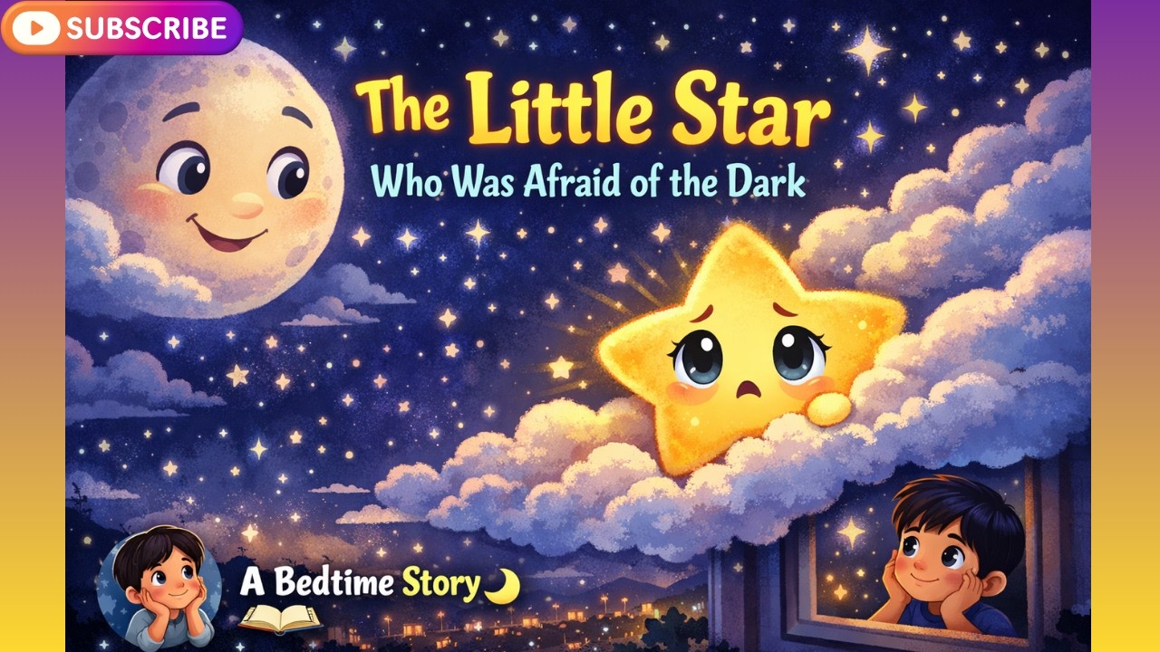 🌙 Brave Little Star 🌟 Inspiring Moral Story for Kids | 10 Min Bedtime Story