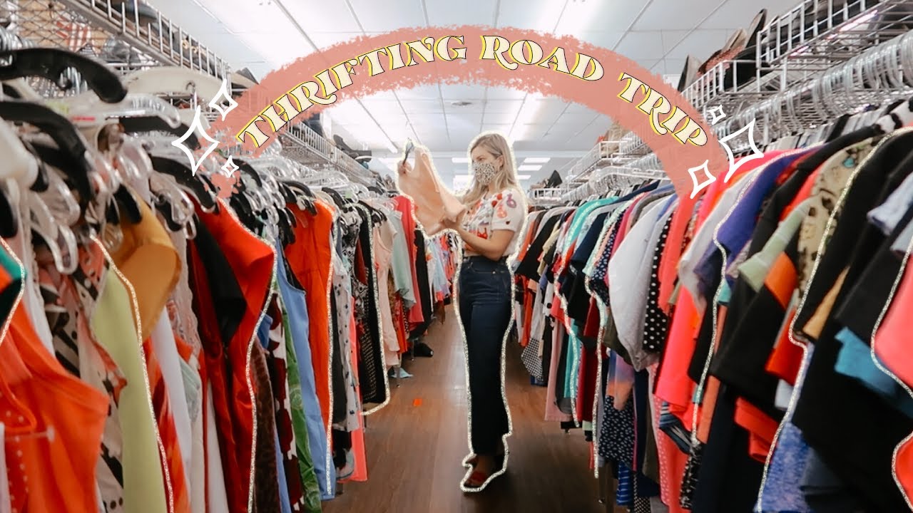 Come Thrift with Me in Cincinnati // THRIFTING ROAD TRIP! // Thrift Haul Try On // Vintage Tees!