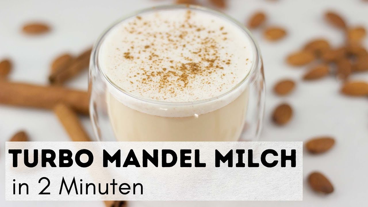 Leckere Mandelmilch 🥛🥜 In zwei Minuten selber machen
