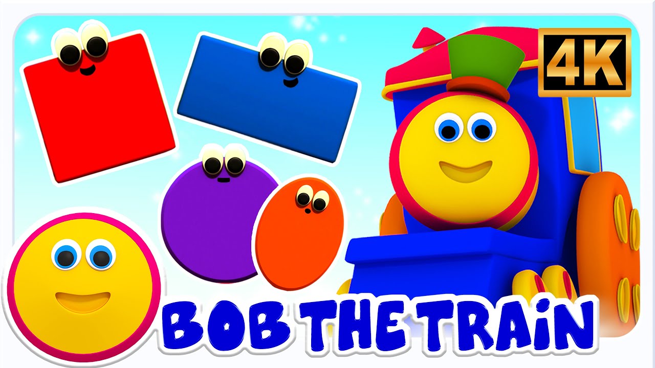 Learn Shapes with Bob the Train + More Educational Videos for Kids