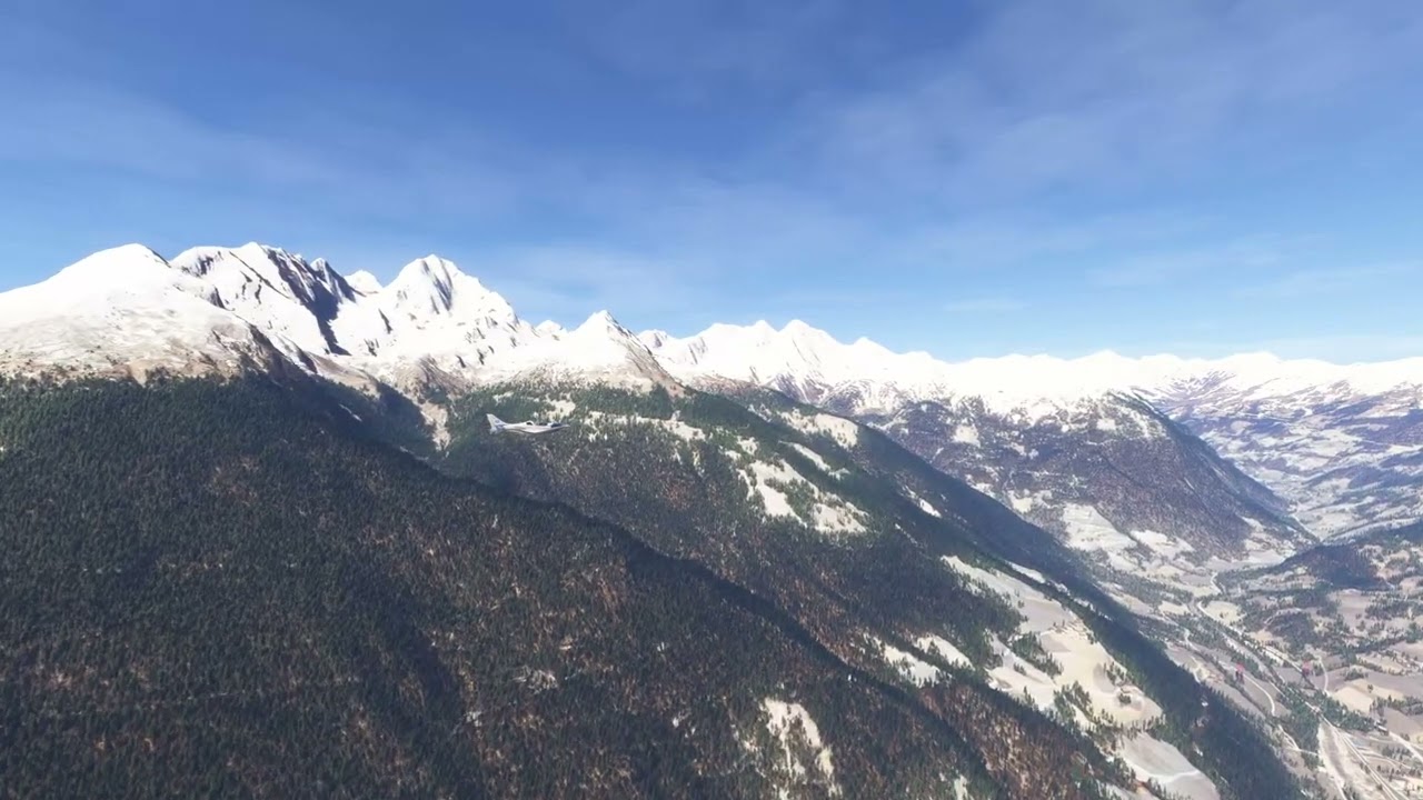 Low Level/Hi Speed Flight from Lienz, Tyrol, Austria to Zell am See, Salzburg, Austria