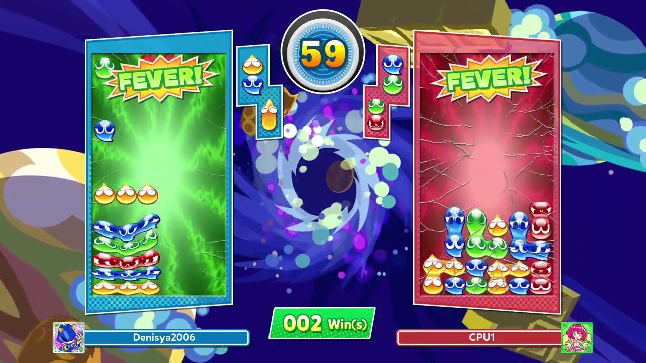 Puyo Puyo Tetris 2: Big Bang Endurance Score 5 (Sonic)