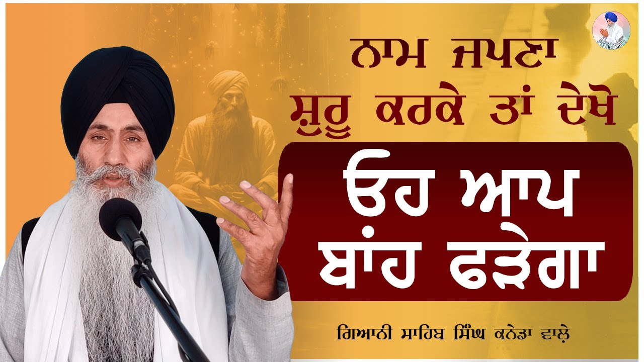 🙏 Naam Japna Shuru Karkey Tan Dekho,Oh Aap Baanh Fadega 🙏 Bhai Sahib Singh Canada Wale #naam