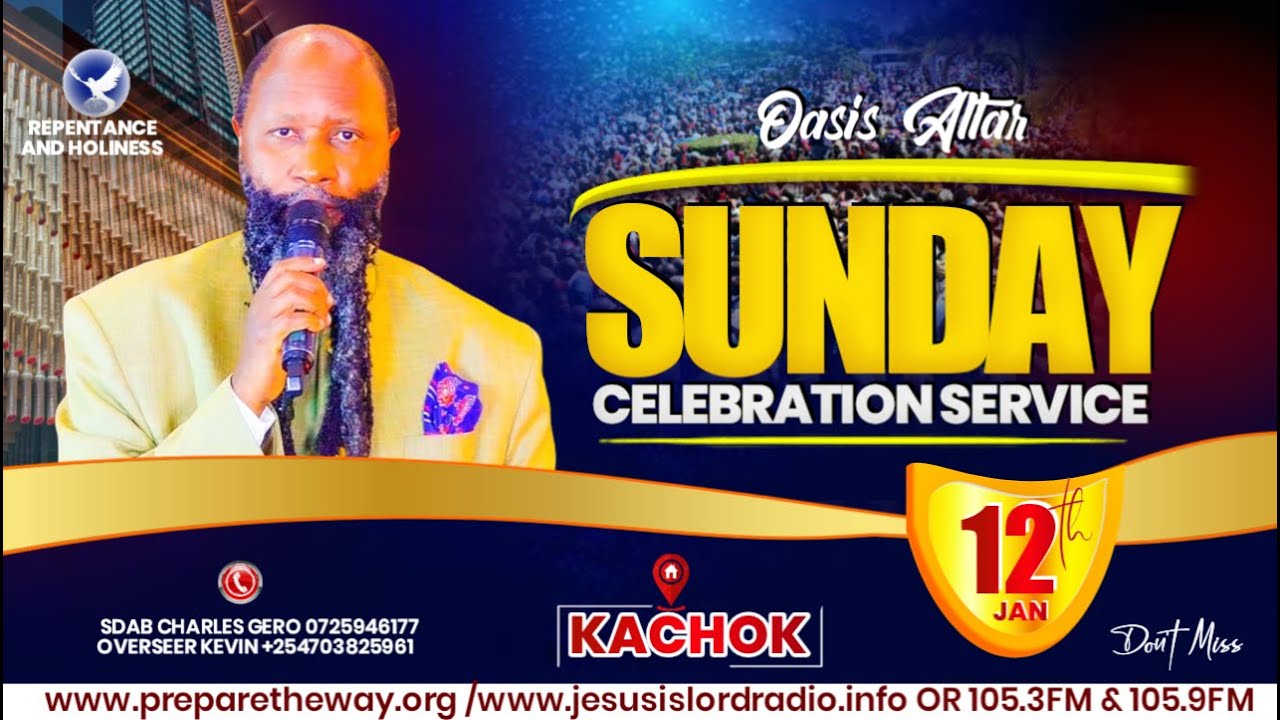 MINISTRY OF REPENTANCE AND HOLINESS OASIS MAIN ALTAR SUNDAY SERVICE  12.01.2025