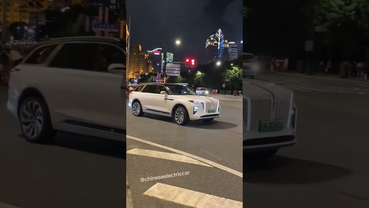 HONG QI EHS9 looks advanced😎😎Like a car only for the upper class🤫🤪🤪#shorts #evcars #electriccar