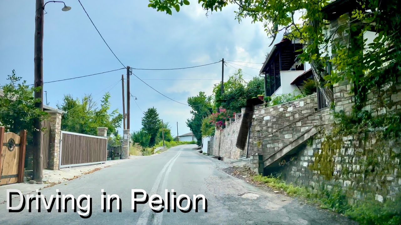 Driving in Greece | Pelion | Πήλιο | part 1 | 4K HDR