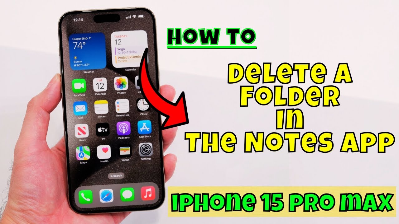 How to Delete A Folder In The Notes App iPhone 15/15 Pro Max