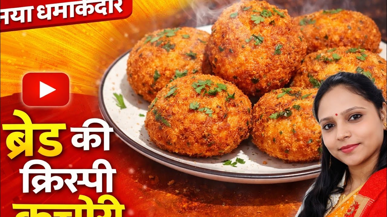 आटा ना मैदान ना सूजी  बस 20  मिनट में बनेंगे ब्रेड कचोरी | Bread Kachori | 