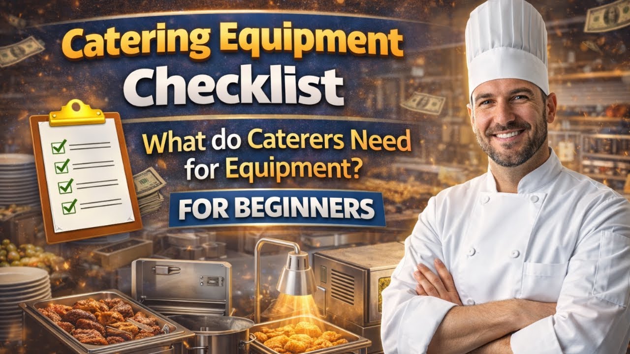 Catering Equipment Checklist What do Caterers Need for Equipment ? FOR BEGINNERS