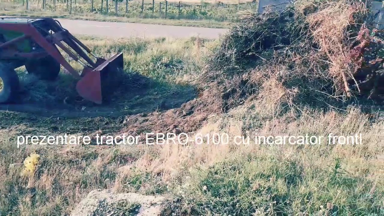 Prezentare tractor ebro cu incarcator frontal