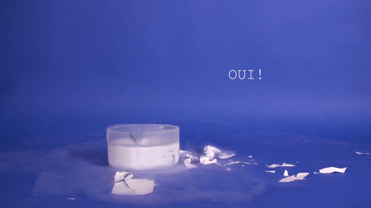 azote liquide : solidite et fragilite des solides à -195°C