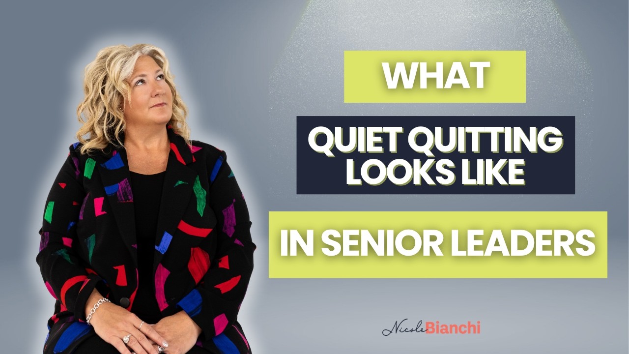 What Quiet Quitting Looks Like in Senior Leaders