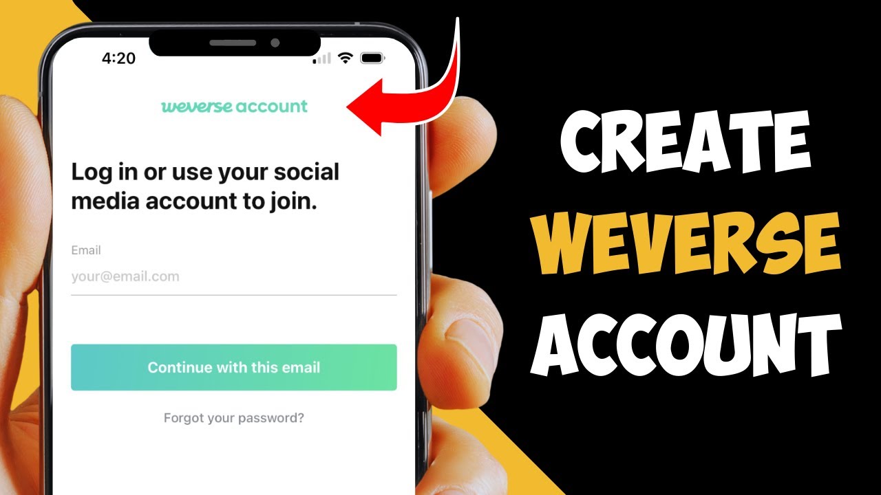 How to Create a Weverse Account