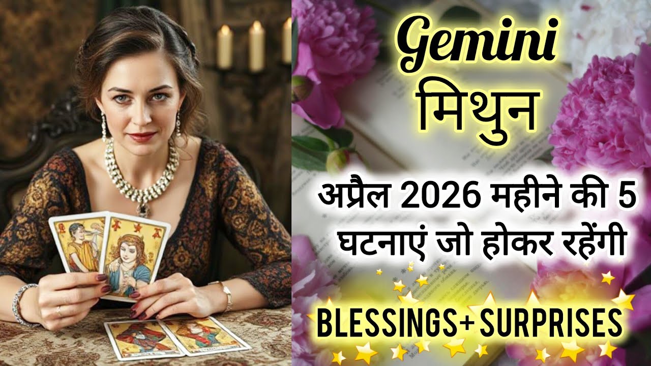 🎉 GEMINI ♊ मिथुन राशि 🏆अप्रैल 2026 की 5 घटनाएं जो होकर रहेंगी 🎁 Mithun Rashi APRIL 2026✨🌟 #gemini