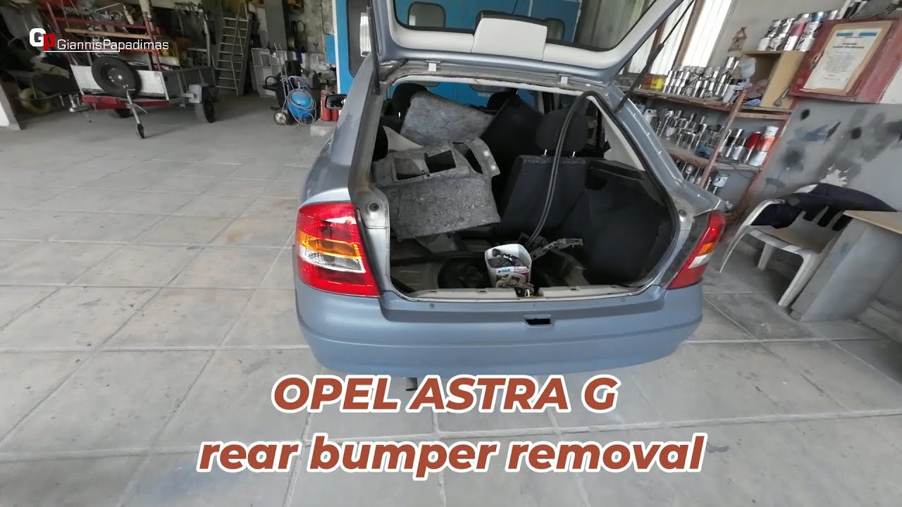 OPEL ASTRA G  1998-2004   rear bumper removal