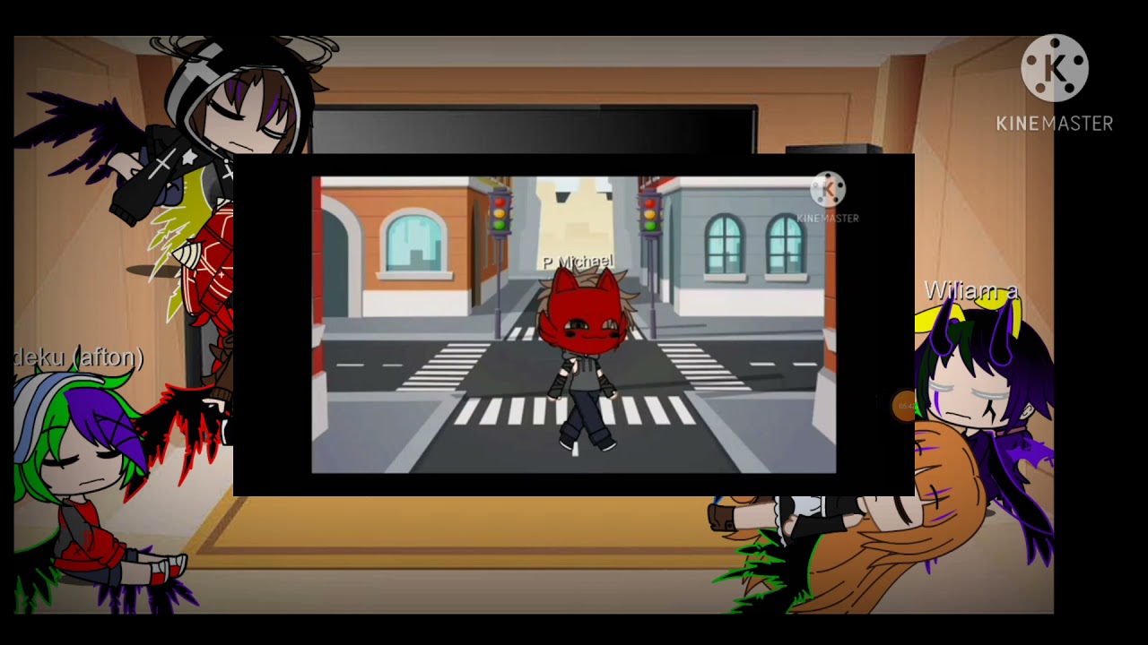 aftons react to Michael and vanny and ??? (Michael x Vanny)