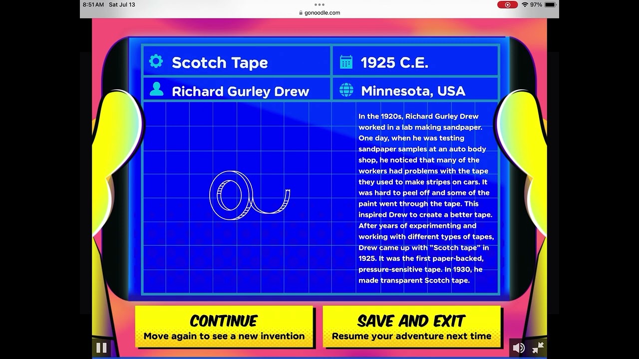 Playing quantum zapp on gonoodle