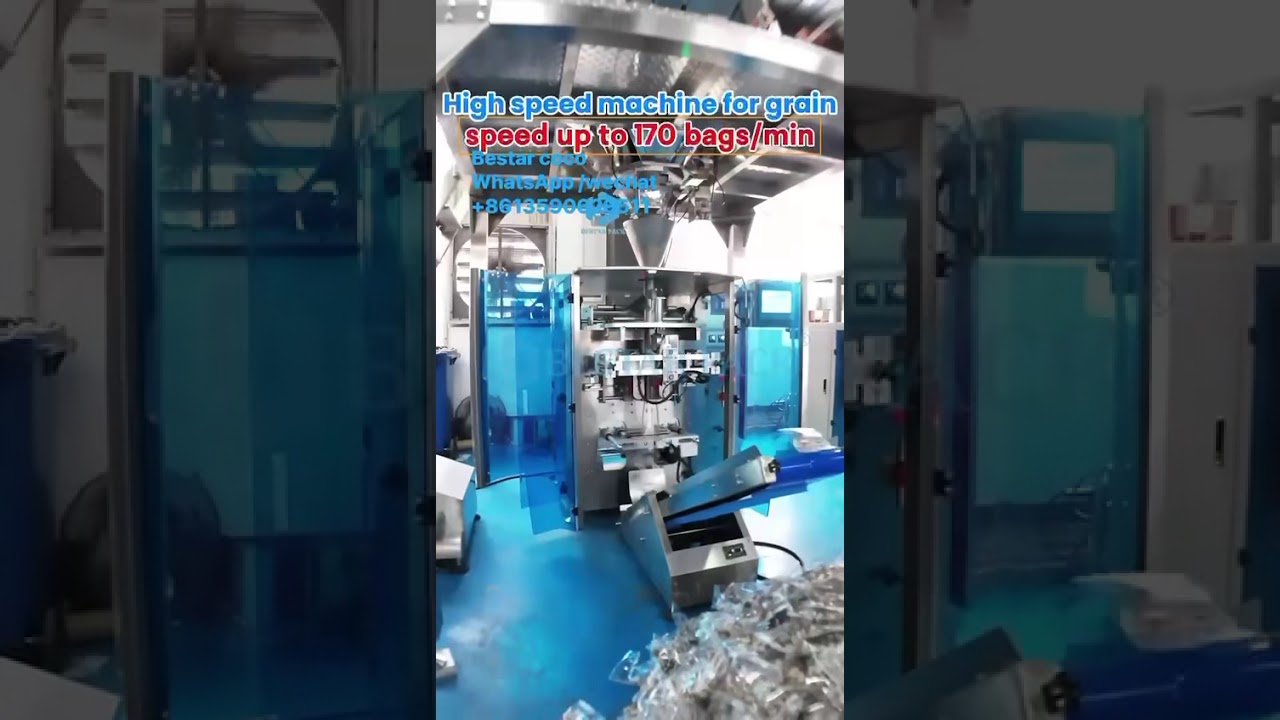 Bestar high speed packing machine ,speed up to 170 bags / min ,PLC & modules system are BCEKHOFF